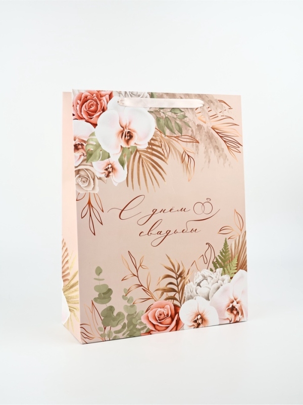 Пакет подарочный, упаковка «Свадьба», L, 31 × 40 × 11,5 см