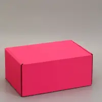 Коробка самосборная "Почтовая", розовая, 40 х 27 х 18 см,