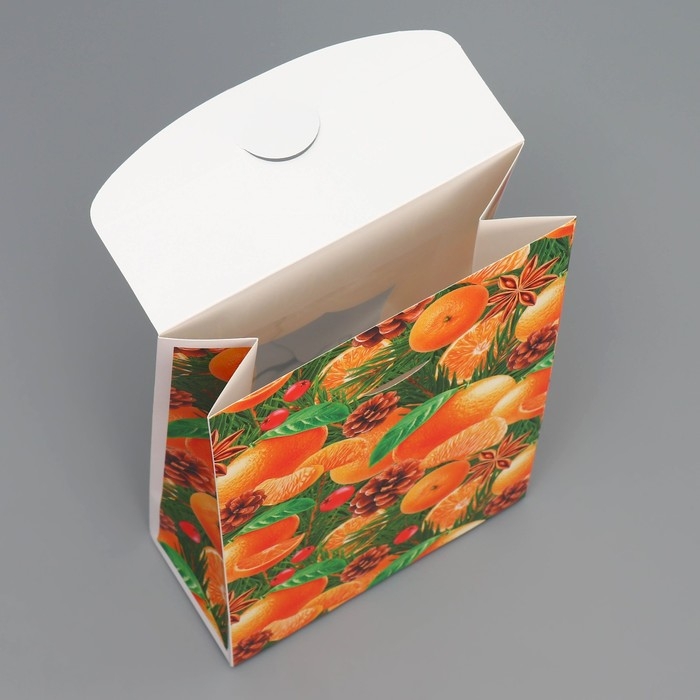 Коробка подарочная новогодняя складная «Зимние прянности», 15 х 7 х 22 см, Новый год Коробка подарочная новогодняя складная «Зимние прянности», 15 х 7 х 22 см, Новый год