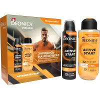 Подарочный набор DEONICA FOR MEN ProSport гель д/душа 400мл+АТ спрей150 мл