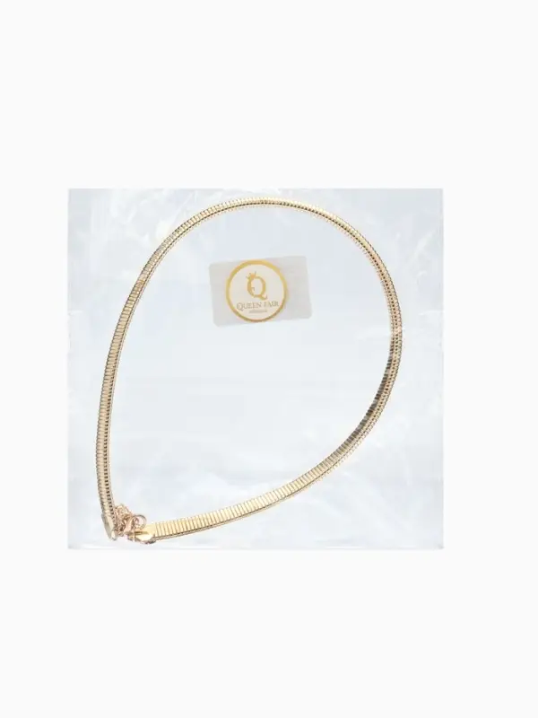 Чокер &laquo;Рельеф&raquo;, узкий, 1 см, цвет золото, 47.5 см