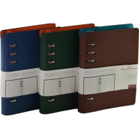 Ежедневник недатированный А5-,132х190мм,120л, FIRENZE темно-синий 3-511/01