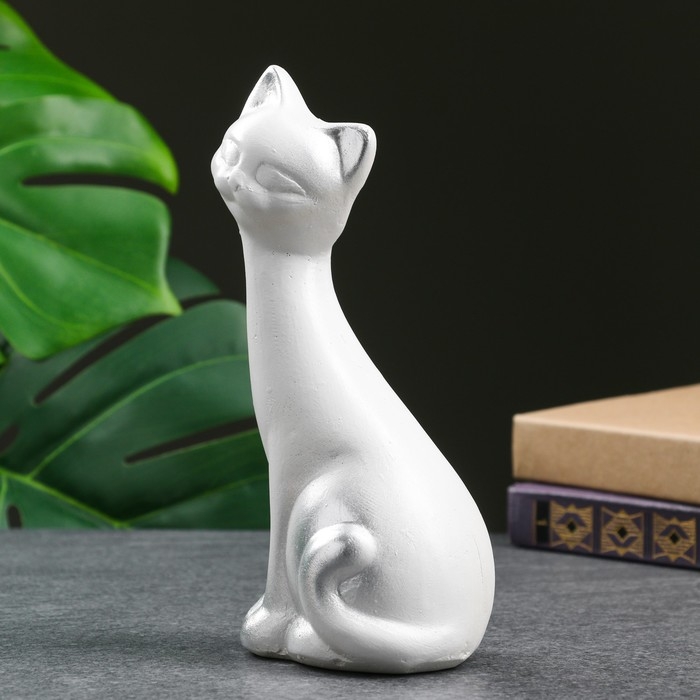 Фигура Фигура"Кот мурзик белый" 19см