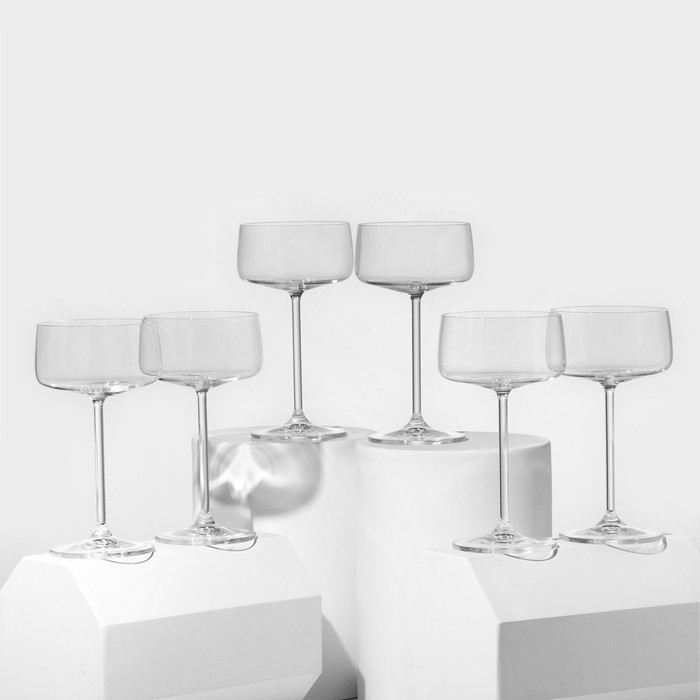 Набор бокалов-креманок Alex, стеклянный, 220 мл, 6 шт Набор бокалов-креманок Alex, стеклянный, 220 мл, 6 шт