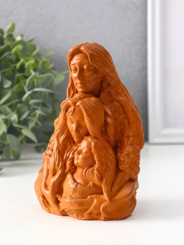 Фигурка - оберег &laquo;Сила рода&raquo;, 14&times;9.5&times;7 см, красная глина