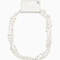 Бусы жемчужные d=3,4,5,6,8,10, цвет белый в серебре