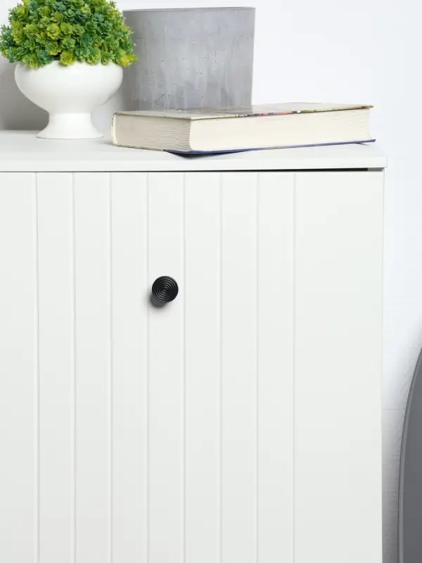 Ручка-кнопка CAPPIO &laquo;Лабиринт&raquo;, цинк, цвет чёрный