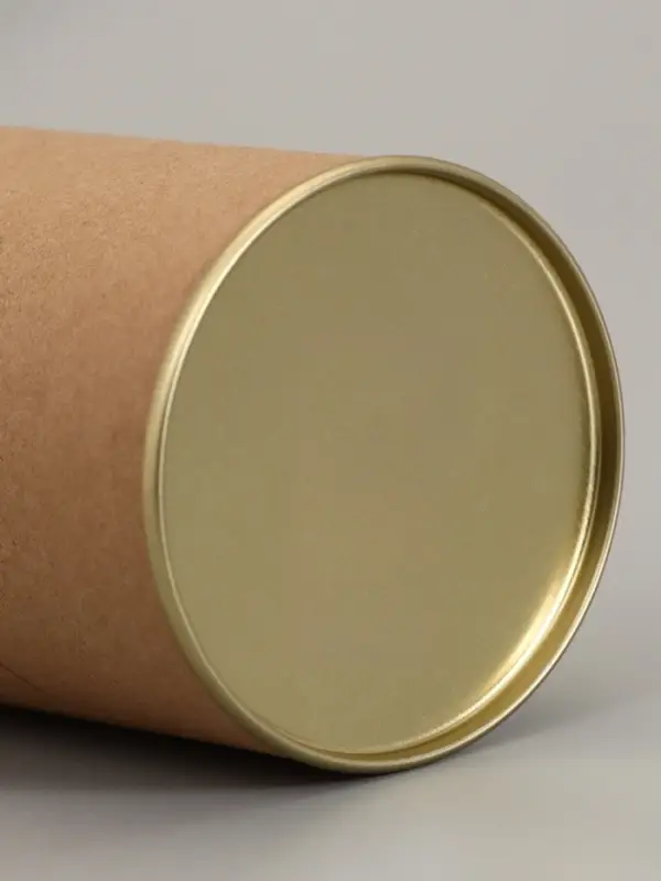 Тубус 73&times;110 мм (90 мм внутренняя высота), картон, металлическая крышка