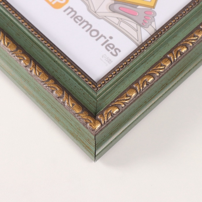 Фоторамка пластик Фоторамка пластик "Вавилон" 10х15 см, оливковый