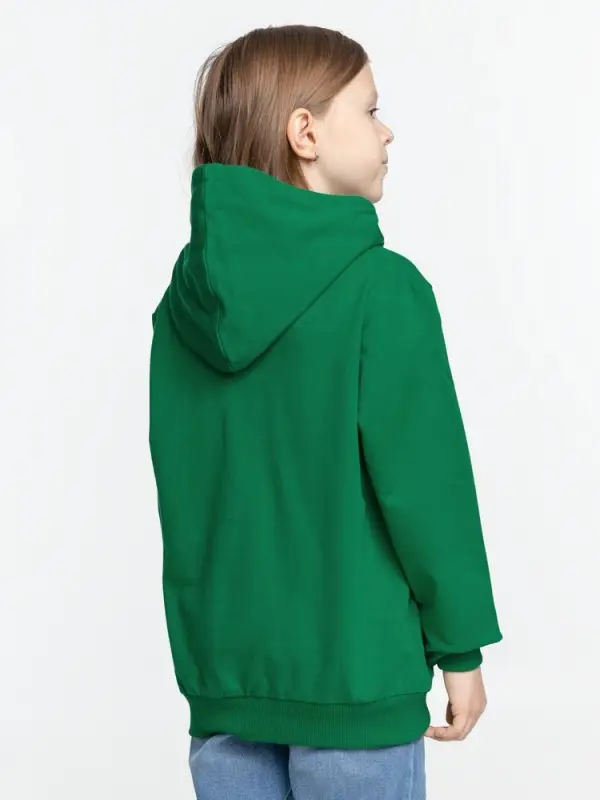 Худи детское Kirenga Kids 2.0, зеленое, 6 лет