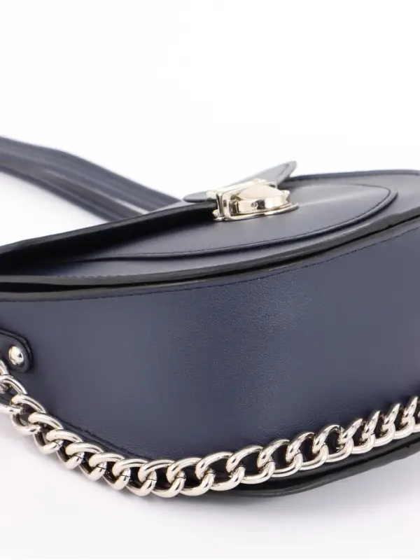 Сумка женская мессенджер TEXTURA на клапане, 17&times;10&times;18 см, синяя