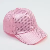 Кепка для девочки MINAKU с пайетками цвет розовый, р-р 52