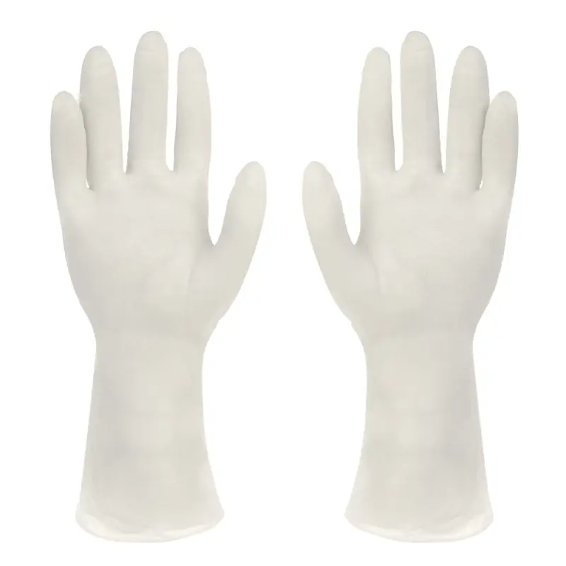 Перчатки хозяйственные ультра-прочные, тм VETTA, ПВХ, 55 гр, размер M, цвет белый, поливинилхлорид
