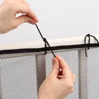 Защитная сетка ограждение для лестницы, 3 метра, цвет черный, Крошка Я