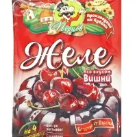 Желе со вкусом вишни, на 4 порции, 90 г