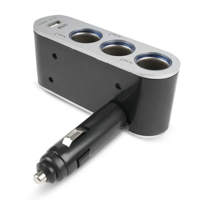 Разветвитель прикуривателя AVS 12/24 (на 3 выхода+USB) CS312U
