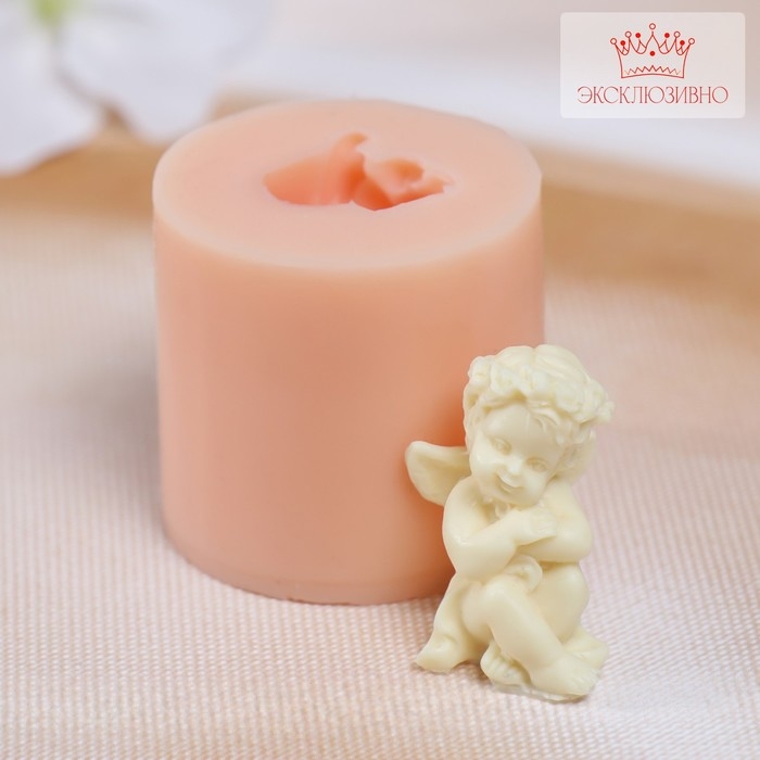 Молд силиконовый Молд силиконовый "Ангел руки на груди" 3,2х2,2х2,0