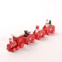 Новогодний набор "Новогодняя банда на поезде" красный 20х2,7х4,5 см