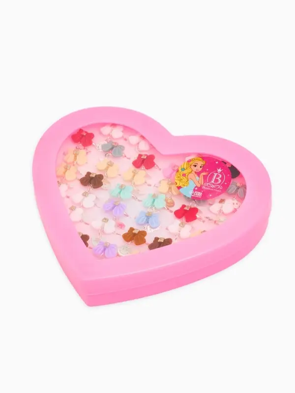 Кольцо «Выбражулька» бант с подвеской, МИКС, безразмерное (фас. 36 шт.) Кольцо «Выбражулька» бант с подвеской, МИКС, безразмерное (фас. 36 шт.)