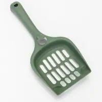 Лоток для кошек Фур-Мур 48×35.5 cм с высоким бортом + совок, Soft-touch, изумруд
