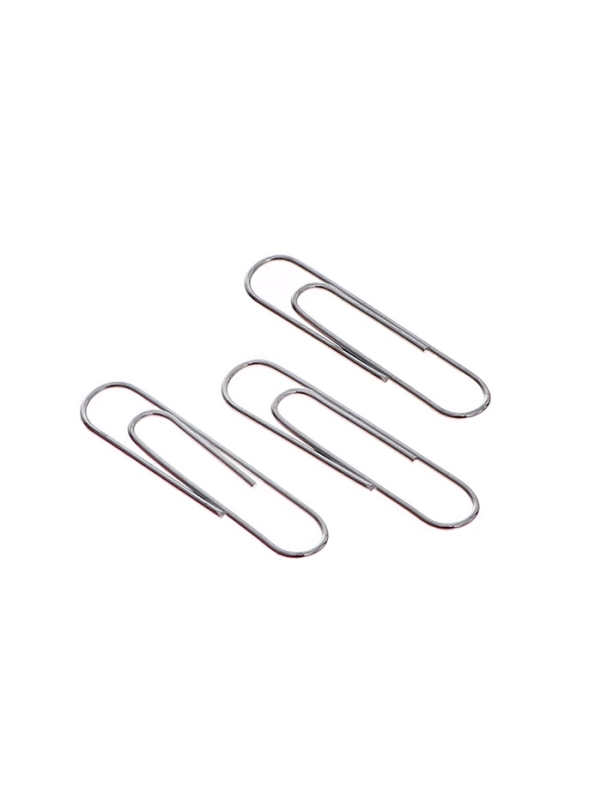 Скрепки 33мм оцинкованные в пластиковой тубе 300 штук Скрепки 33мм оцинкованные в пластиковой тубе 300 штук