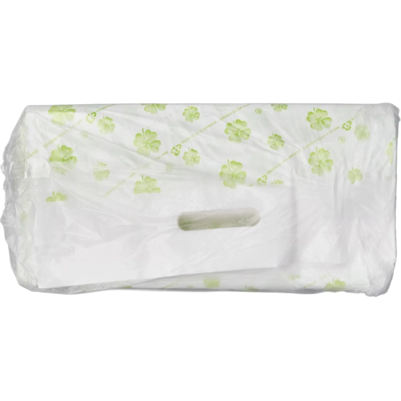 Пакет с вырубной ручкой 38*54 см, 55 мкм, с рисунком, 50 шт/уп.