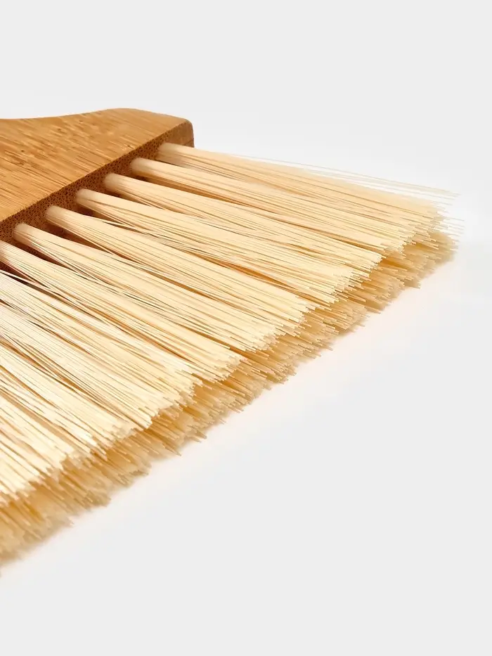 Щетка с совком "Meli", бамбуковая ручка, цвет черный 18х14 см Щетка с совком "Meli", бамбуковая ручка, цвет черный 18х14 см