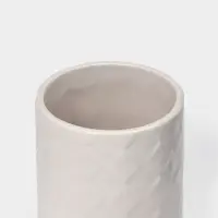 Набор для ванной "Плетение", 2 предмета (дозатор для мыла, стакан), цвет белый