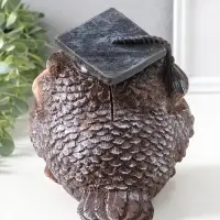 Копилка для денег &laquo;Сова учёная&raquo;, полистоун, коричневая, 18&times;17&times;19 см