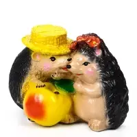 Садовая фигура из гипса &laquo;Ёжики признание в любви&raquo;, 23&times;17&times;22 см