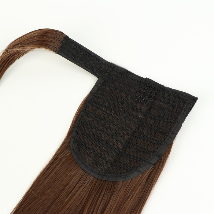 Хвост накладной, прямой волос, на резинке, 60 см, 100 гр, цвет омбре русый/блонд Хвост накладной, прямой волос, на резинке, 60 см, 100 гр, цвет омбре русый/блонд