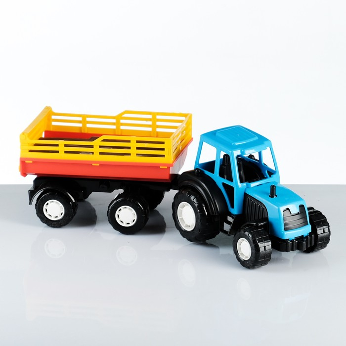 Машина  Машина "Трактор с прицепом" 42 х 13 х 13 см, МИКС