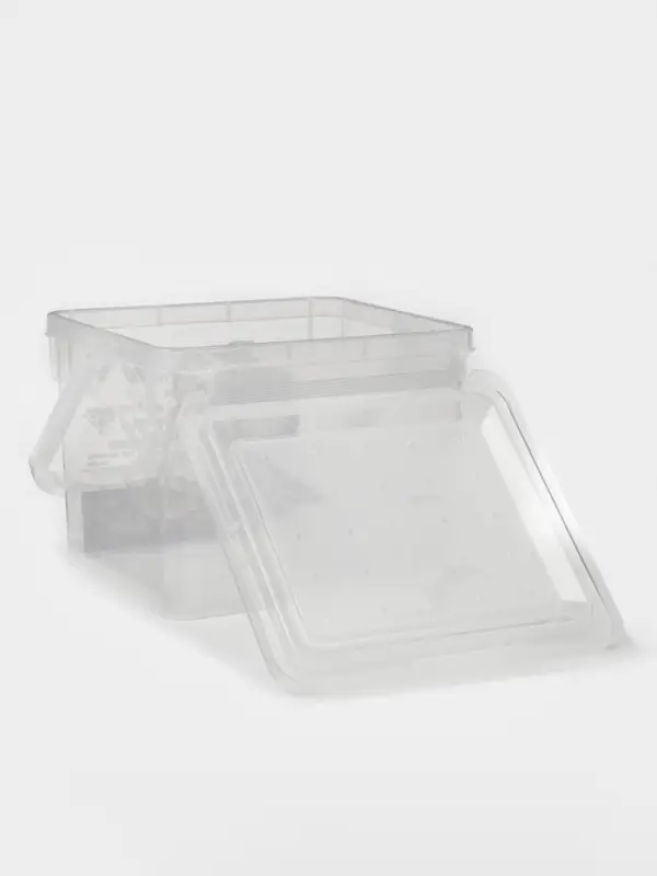 Контейнер для муки с ручкой, 5 л, пластик, прозрачный