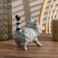 Сувенир «Котик», 10×11×6.5 см, дерево, серый Сувенир «Котик», 10×11×6.5 см, дерево, серый