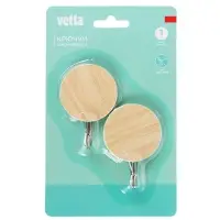 Крючки самоклеящиеся тм VETTA, металл, PS, 2 цвета, 2шт