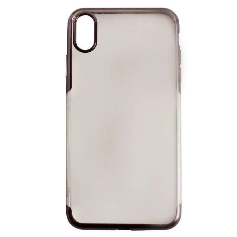 Чехол Iph XS Max Baseus Shining с рамкой черный Чехол Iph XS Max Baseus Shining с рамкой черный