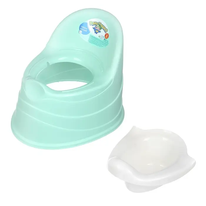 Горшок двухцветный, светло-зеленый