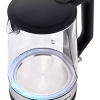 Чайник HYK-G8808 1,7л 2200Вт черный (стекло)