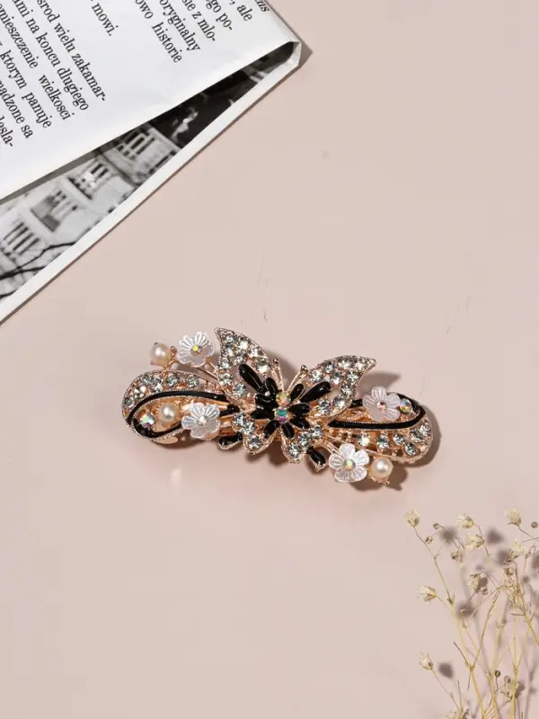 Заколка - автомат для волос &laquo;Сильвия&raquo;, бабочка галант, 9 см