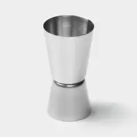 Джиггер Доляна &laquo;Металлик&raquo;, 15/30 мл, нержавеющая сталь, серебристый