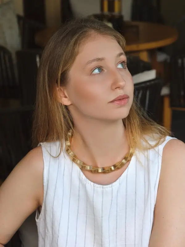 Чокер &laquo;Кручёный Обруч&raquo;, цвет золото