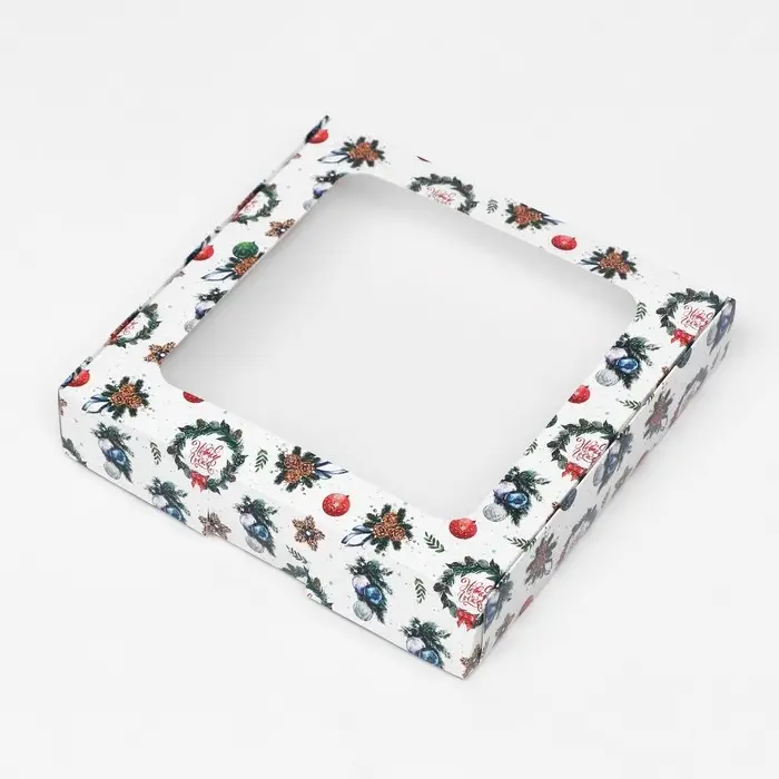 Коробка самосборная «Праздничный гость», 16×16×3 см