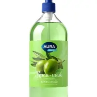 Крем-мыло AURA FAMILY &laquo;Шёлк и масло оливы&raquo;, 1 л