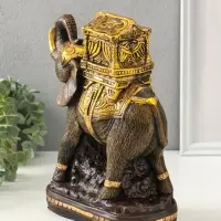 Копилка для денег &laquo;Слон Богатство&raquo;, гипс под золото, 32&times;21&times;15 см