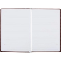 Ежедневник недатированный корич, тв.пер, 140х200, 160л, Lozanna AZ052/brown