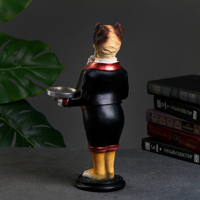 Фигура - подставка Фигура - подставка "Пёс-официант" акрил 10х16х34см