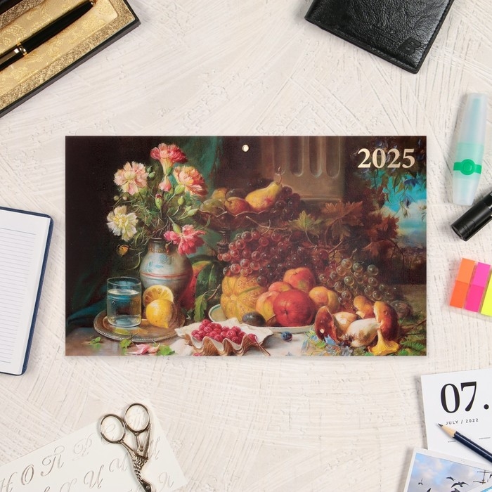 Календарь настенный квартальный Премиум трио Календарь настенный квартальный Премиум трио "Натюрморт" 2025 год, 34 х 84 см