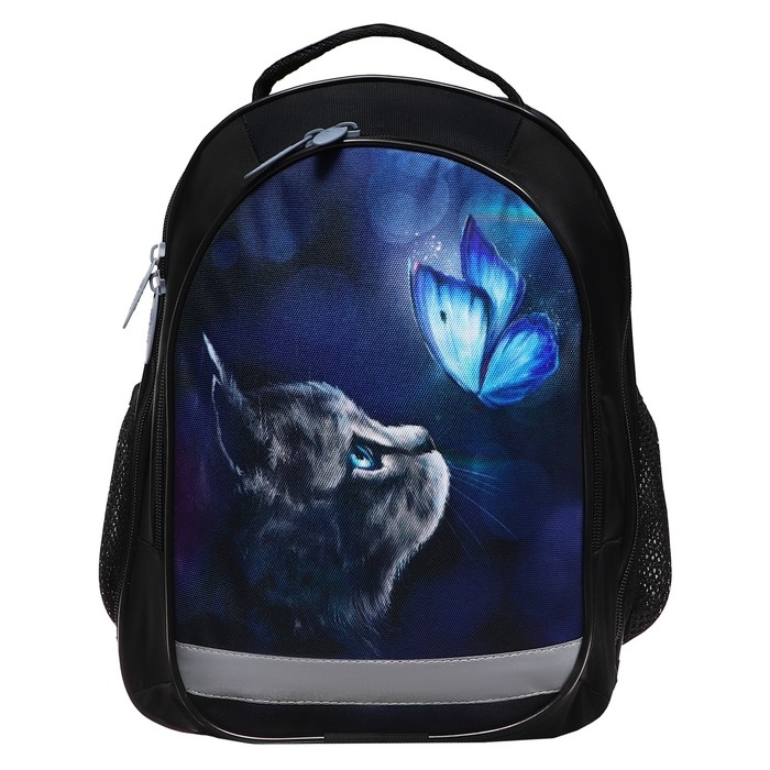 Рюкзак школьный, 37 х 27 х 16 см, эргономичная спинка, Calligrata Б Рюкзак школьный, 37 х 27 х 16 см, эргономичная спинка, Calligrata Б "Котик"