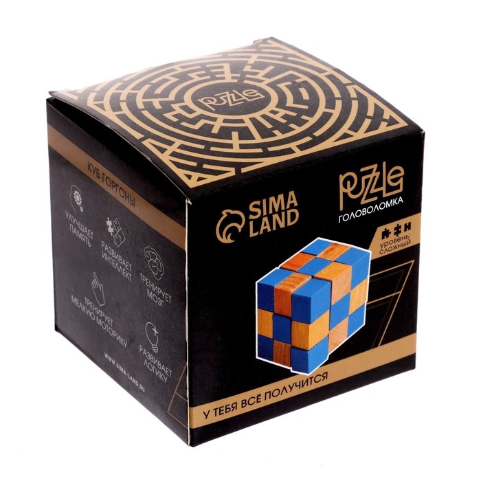 Головоломка деревянная Игры разума «Куб Горгоны» МИКС Головоломка деревянная Игры разума «Куб Горгоны» МИКС