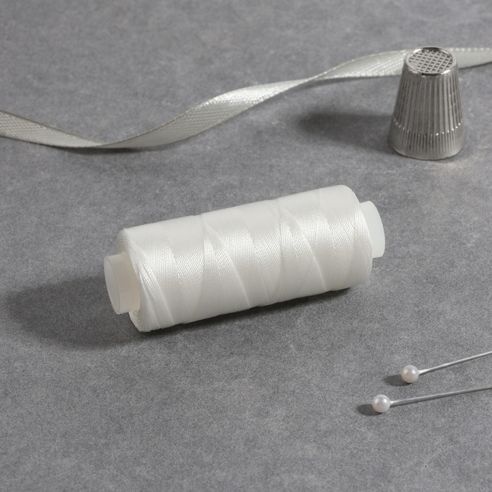 Нитки 50К, 200 м, цвет белый №0101, цена за 1 штуку Нитки 50К, 200 м, цвет белый №0101, цена за 1 штуку